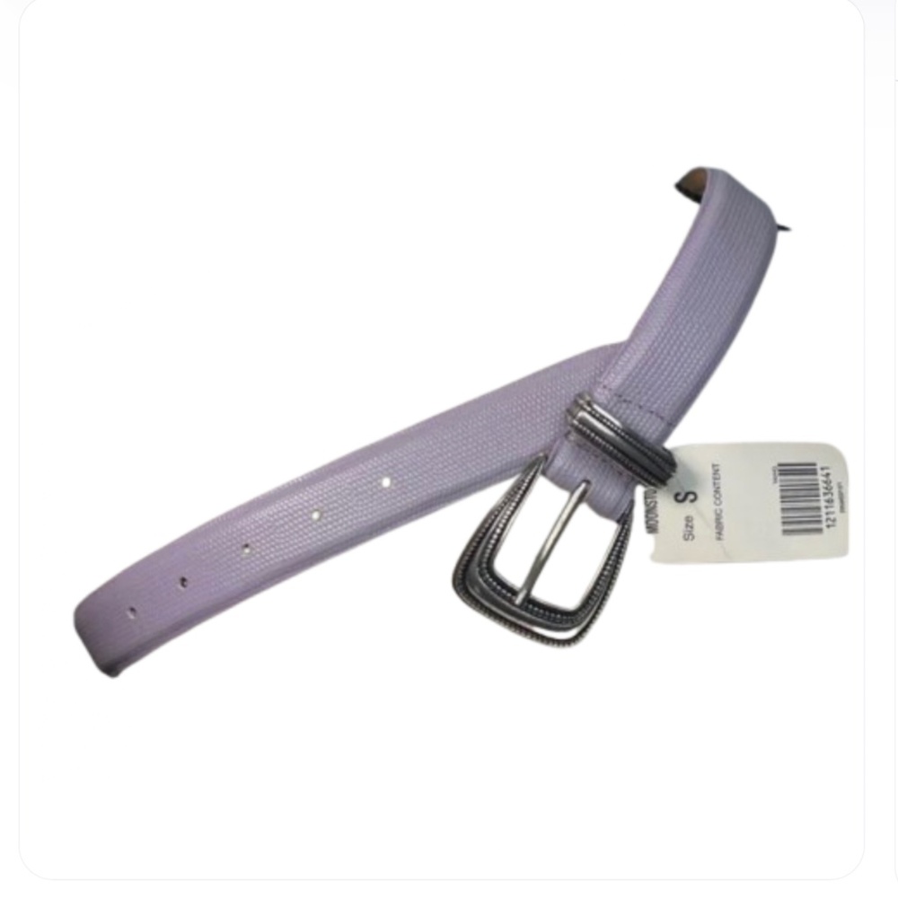 Carlisle Lavender Belt with Silver Buckle
